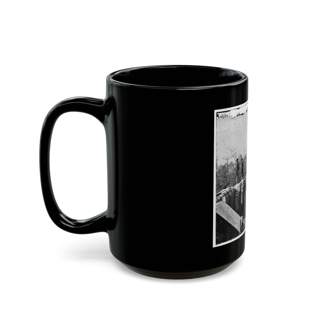 Atlanta, Georgia. Sherman's Men In Confederate Fort East Of Atlanta (U.S. Civil War) Black Coffee Mug