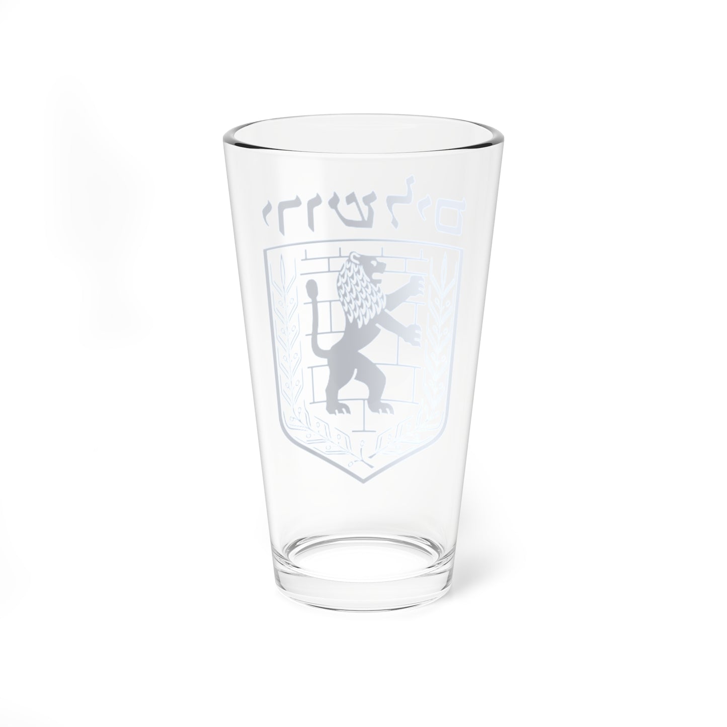 Emblem of Jerusalem (Israel) (Coat of Arms) Pint Glass 16oz