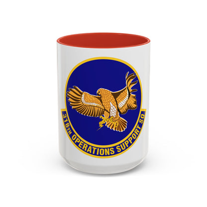 318th Operations Support Squadron (U.S. Air Force) Accent Coffee Mug