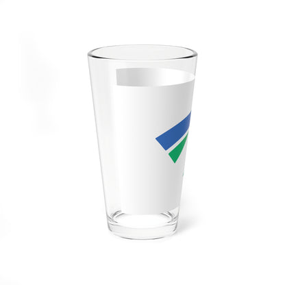 Flag of Tsurugi Tokushima (Japan) Pint Glass 16oz