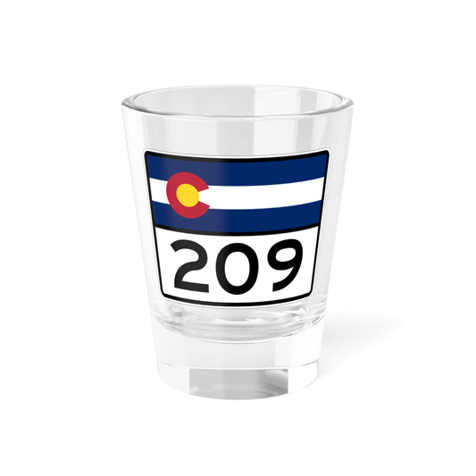 Colorado 209 wide (Colorado) (Road Sign) Shot Glass 1.5oz-1.5oz-Go Mug Yourself