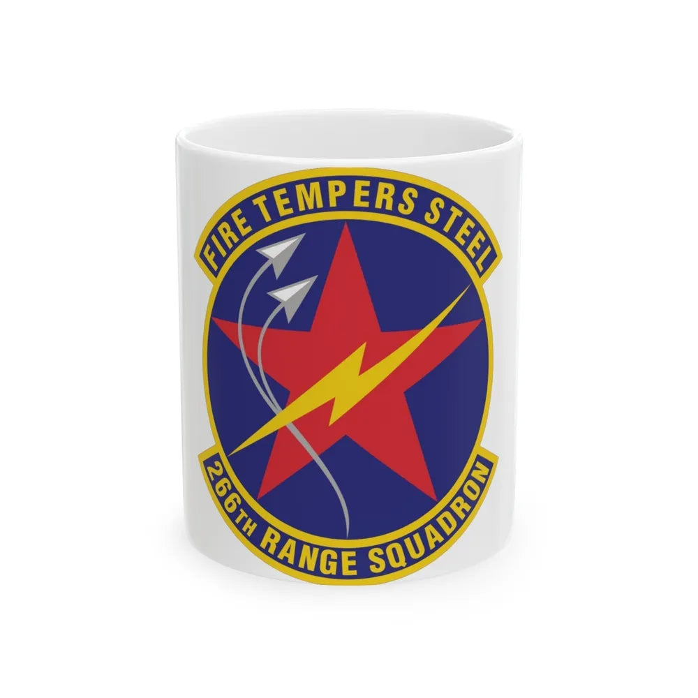 266th Range Squadron (U.S. Air Force) White Coffee Mug-11oz-Go Mug Yourself