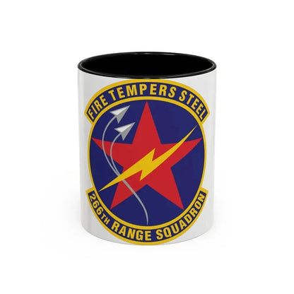266th Range Squadron (U.S. Air Force) Accent Coffee Mug 11oz Black - Go Mug Yourself