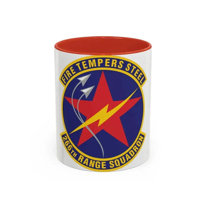 266th Range Squadron (U.S. Air Force) Accent Coffee Mug 11oz Red - Go Mug Yourself