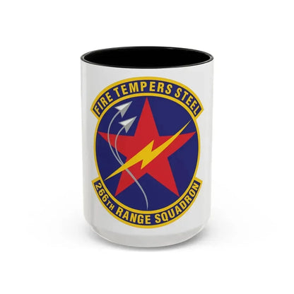 266th Range Squadron (U.S. Air Force) Accent Coffee Mug 15oz Black - Go Mug Yourself