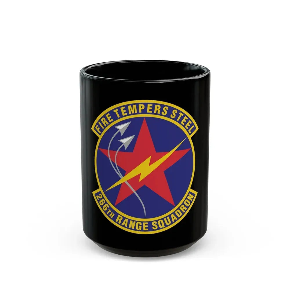 266th Range Squadron (U.S. Air Force) Black Coffee Mug 15oz - Go Mug Yourself