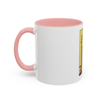 The 3 of Wands (Tarot Card) Accent Coffee Mug