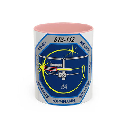 STS 112 (NASA) Accent Coffee Mug-11oz-Pink-Go Mug Yourself