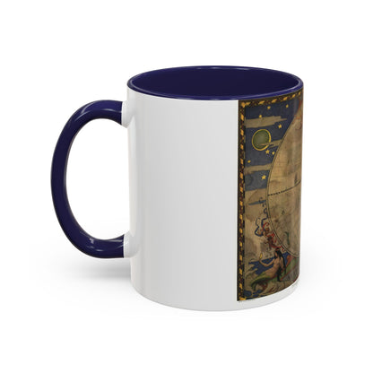 Map of Discovery- Western Hemisphere (1928) (Map) Accent Coffee Mug