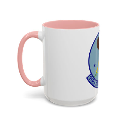 914th Combat Communications Flight (U.S. Air Force) Accent Coffee Mug