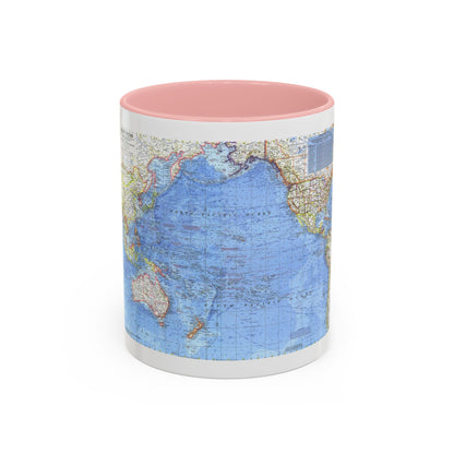 Pacific Ocean (1969) (Map) Accent Coffee Mug