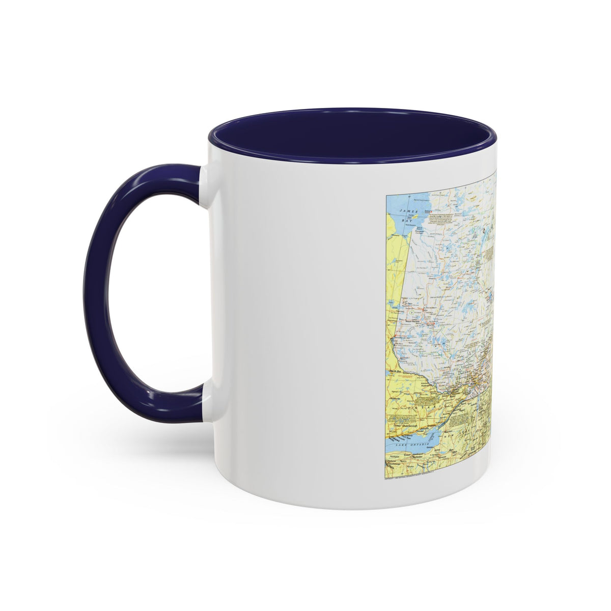 Canada - Quebec 1 (1991) (Map) Accent Coffee Mug