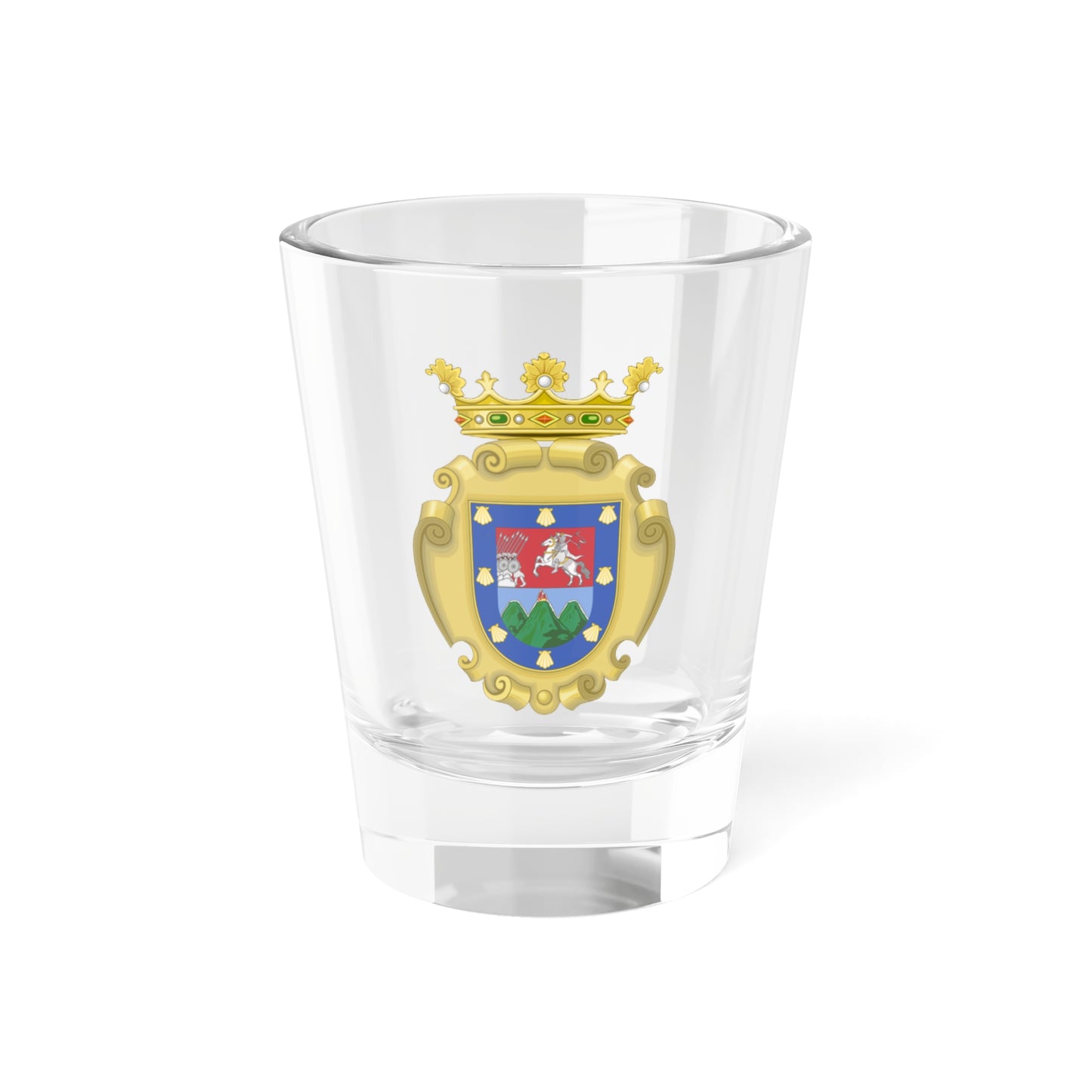 Coat of Arms of Guatemala City Colonial (Costa Rica) (Coat of Arms) Shot Glass 1.5oz