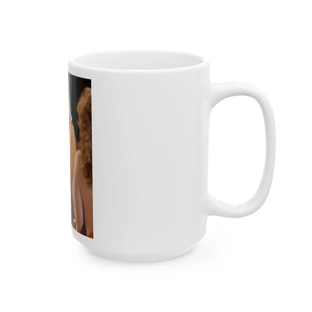 Linda Blair #260 - Partially Topless (Vintage Female Icon) White Coffee Mug-Go Mug Yourself