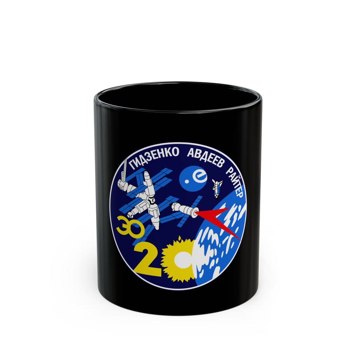 Soyuz TM-22 (Soyuz Programme) Black Coffee Mug
