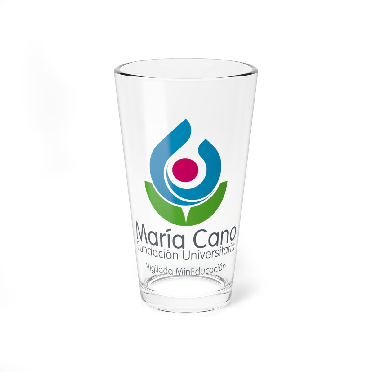 Stacked logo of a blue flame-like emblem with a magenta dot above a green semicircle and grey lettering.