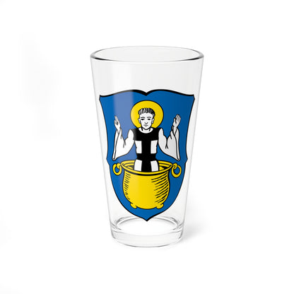 DEU Amerdingen COA (Germany) (Coat of Arms) Pint Glass 16oz