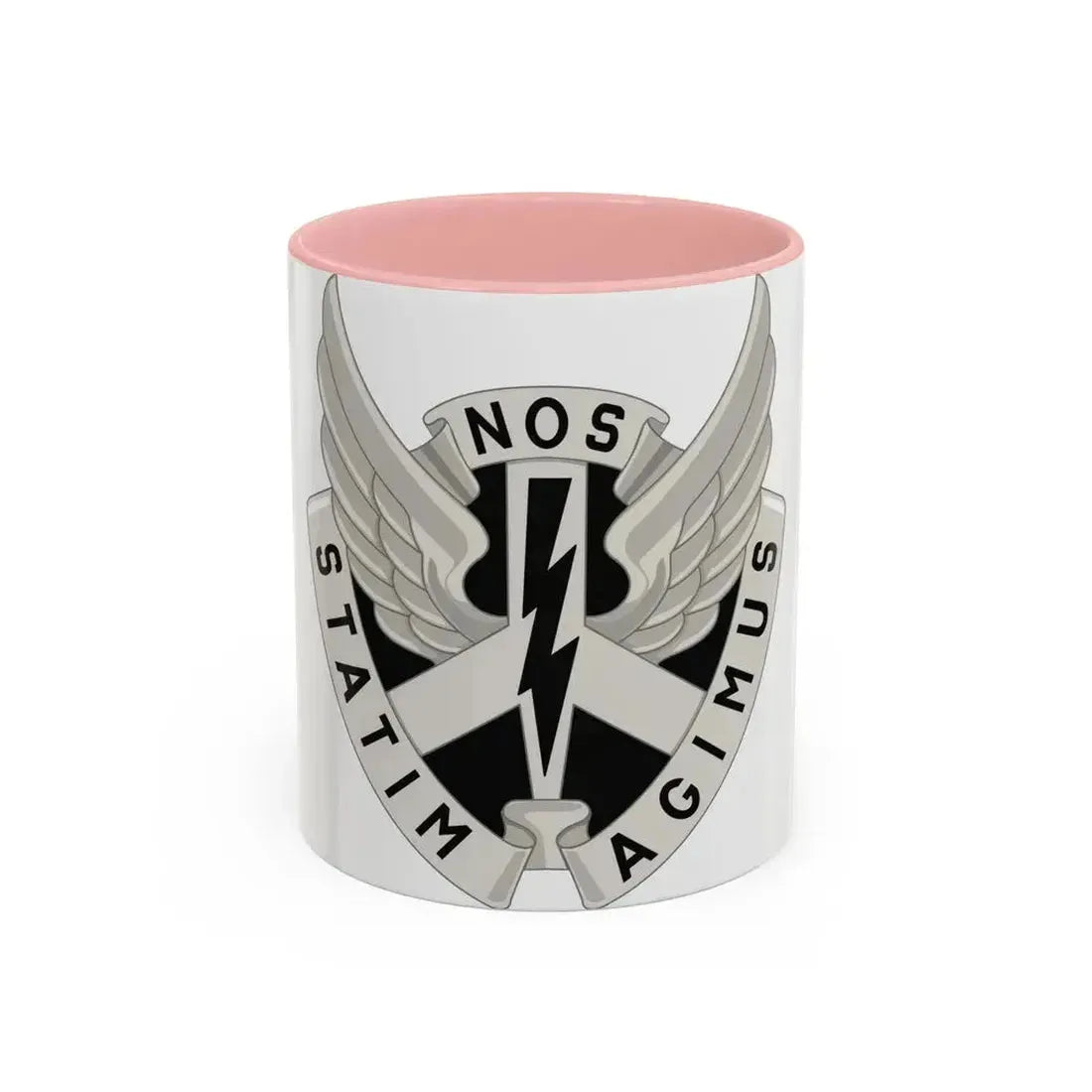 268 Aviation Battalion (U.S. Army) Accent Coffee Mug 11oz Pink - Go Mug Yourself
