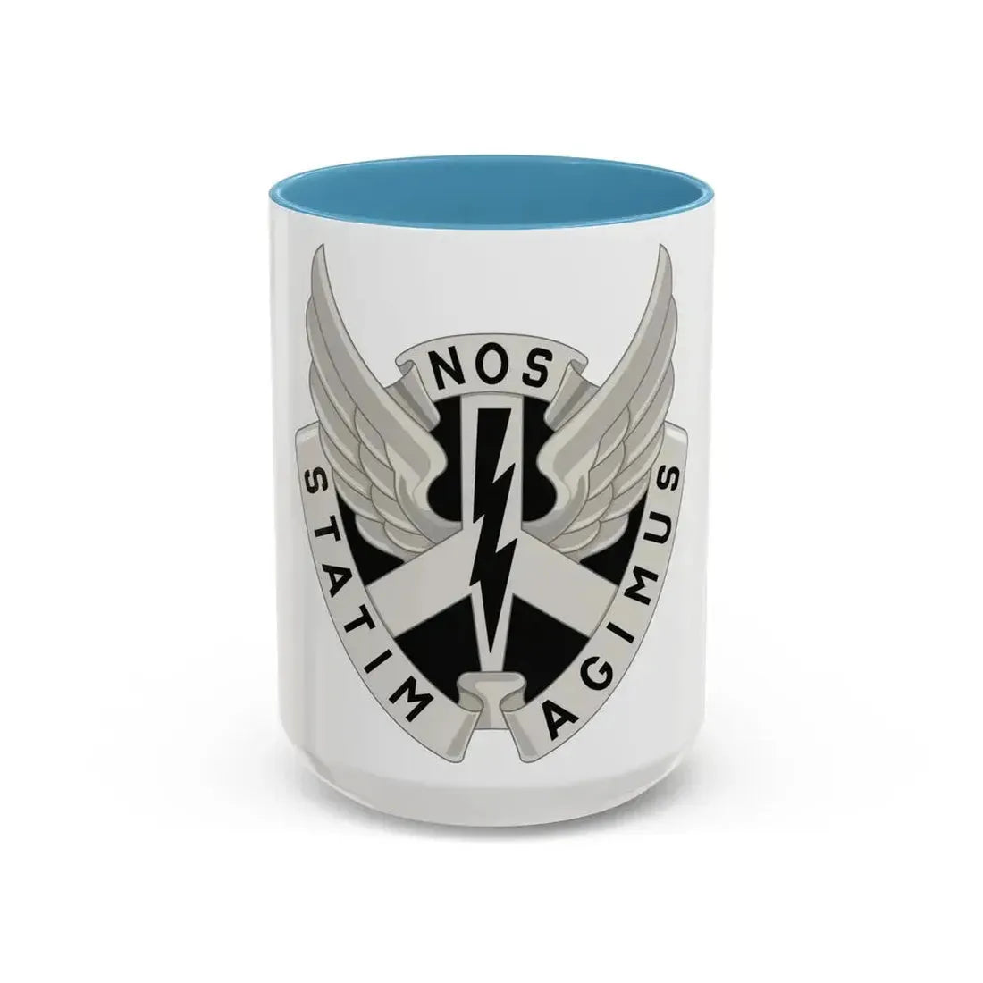 268 Aviation Battalion (U.S. Army) Accent Coffee Mug 15oz Light Blue - Go Mug Yourself