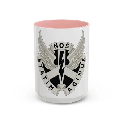 268 Aviation Battalion (U.S. Army) Accent Coffee Mug 15oz Pink - Go Mug Yourself