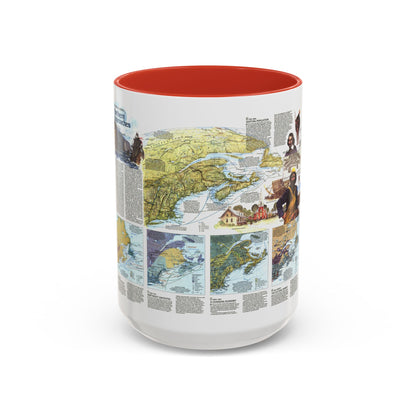 USA - Northern Approaches 2 (1985) (Map) Accent Coffee Mug