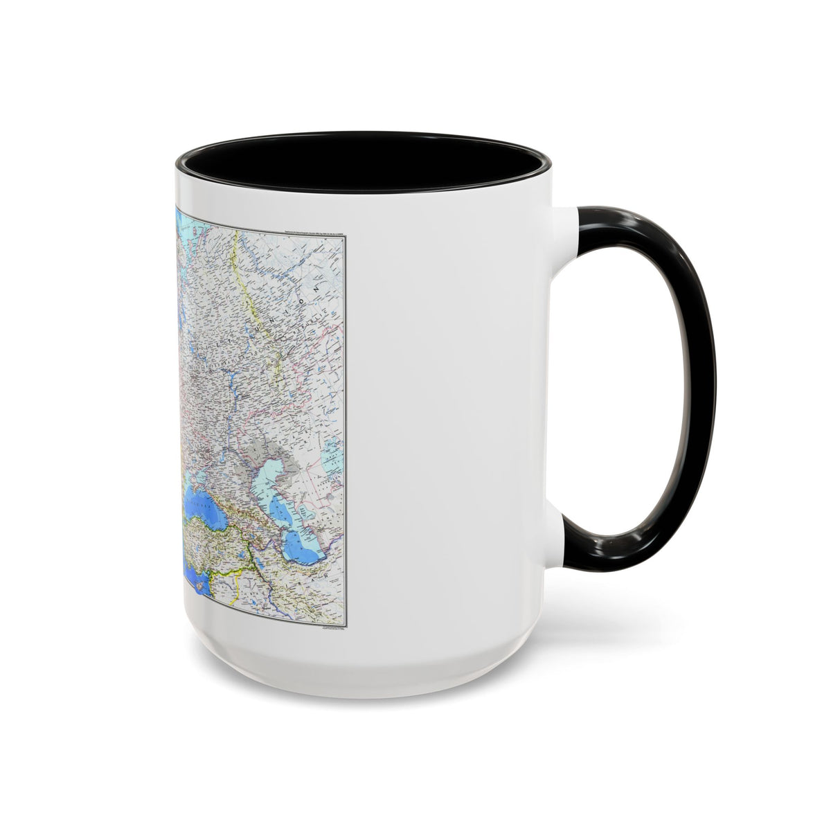 Europe (1983) (Map) Accent Coffee Mug