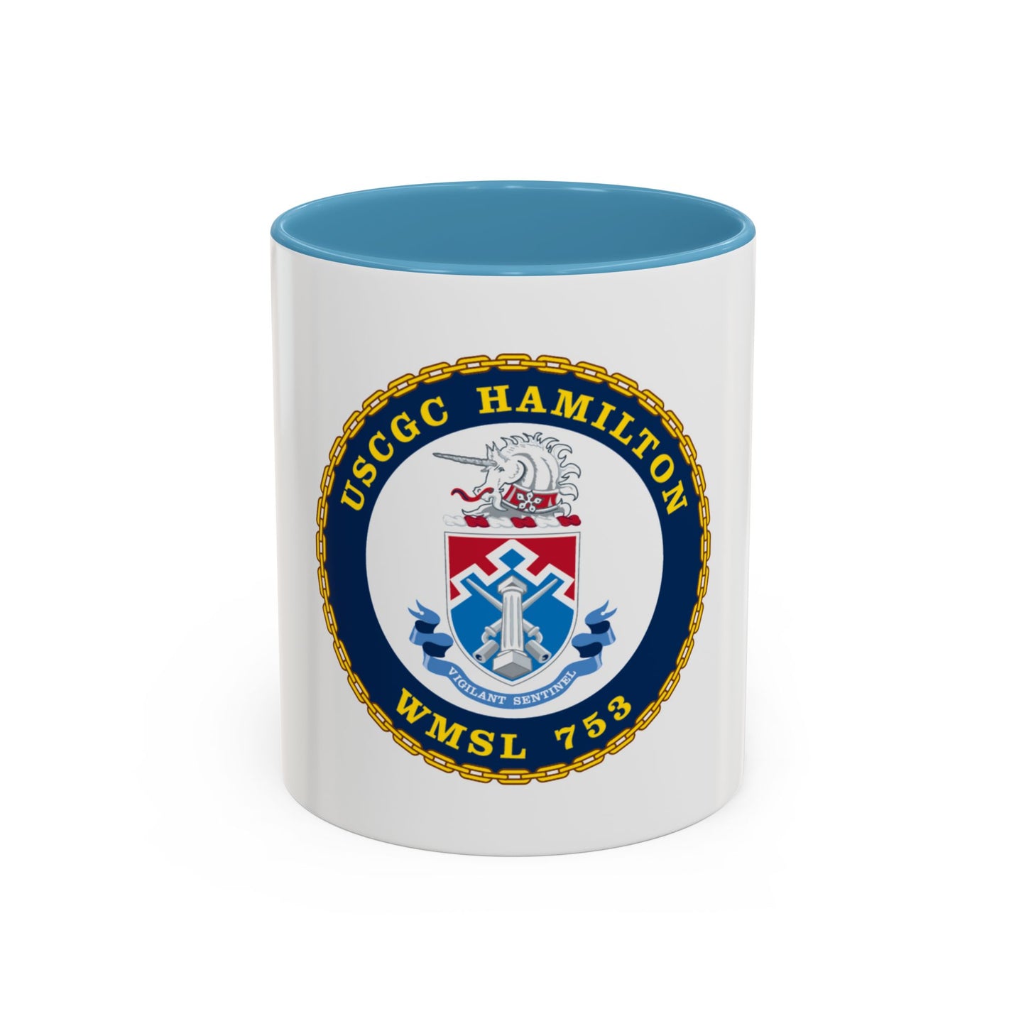 USCGC Hamilton WMSL 753 (U.S. Coast Guard) Accent Coffee Mug