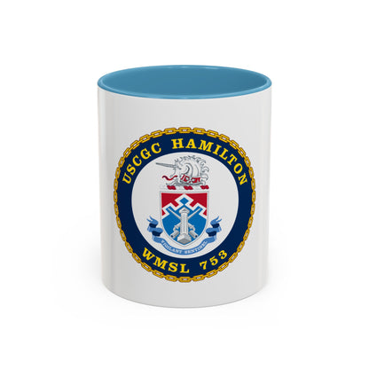 USCGC Hamilton WMSL 753 (U.S. Coast Guard) Accent Coffee Mug
