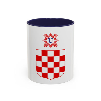 Coat of arms of the Independent State of Croatia - Accent Coffee Mug