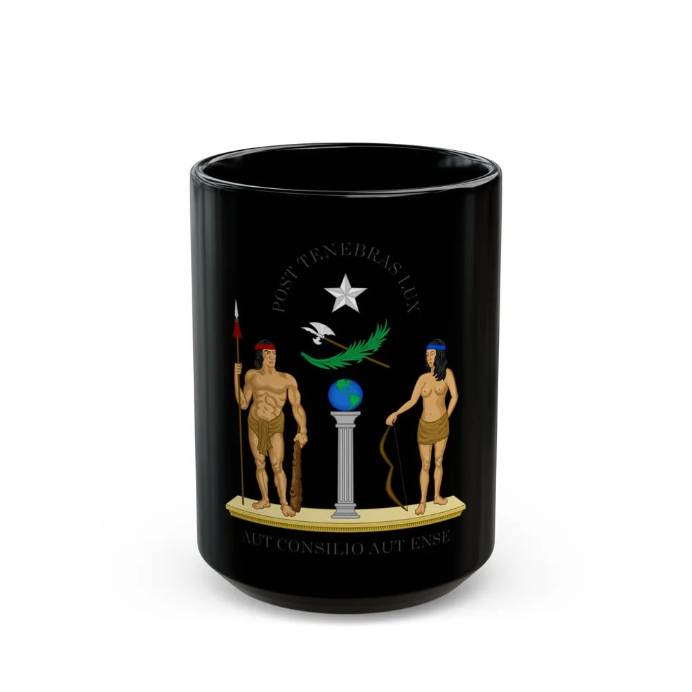 Coat of Arms of Chile (1812-1814) - Black Coffee Mug-15oz-Go Mug Yourself