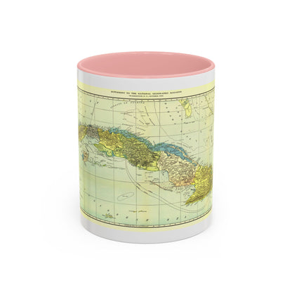 Central America - Cuba (1906) (Map) Accent Coffee Mug