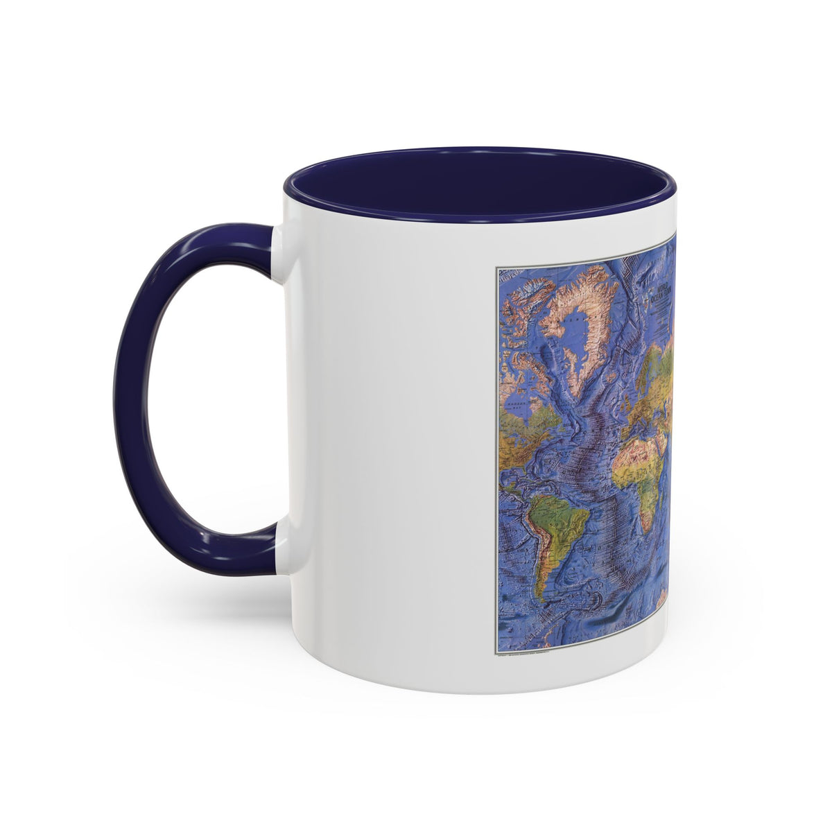 World Ocean Floor (1981) (Map) Accent Coffee Mug