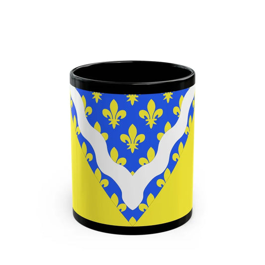 Flag of Val de Marne France 2 - Black Coffee Mug-11oz-Go Mug Yourself