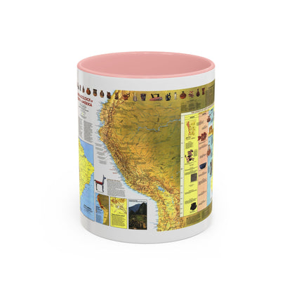 South America - Archaeology (1982) (Map) Accent Coffee Mug