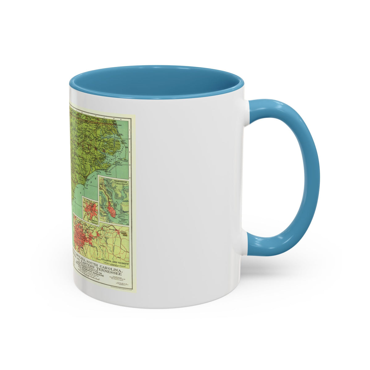 USA - Southeastern (1926) (Map) Accent Coffee Mug