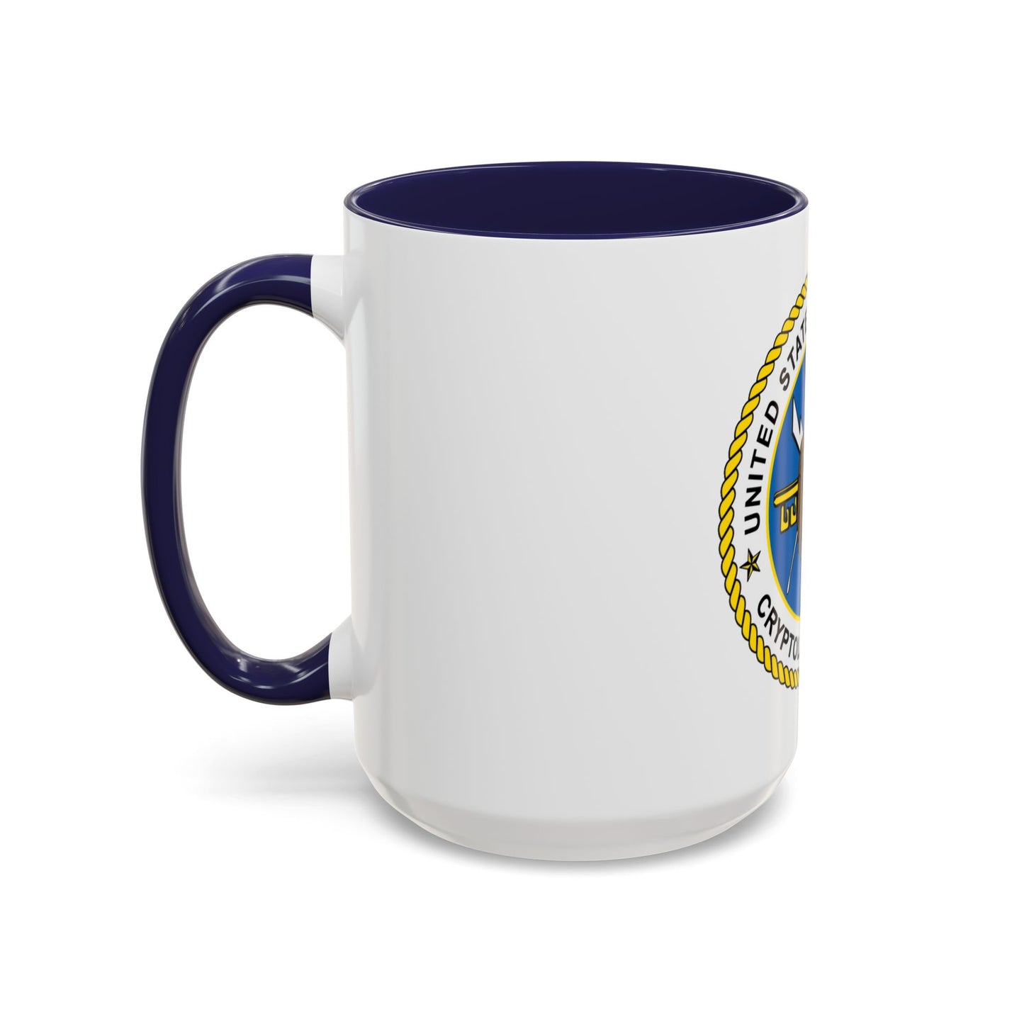 USCG Cryptologic Group (U.S. Coast Guard) Accent Coffee Mug