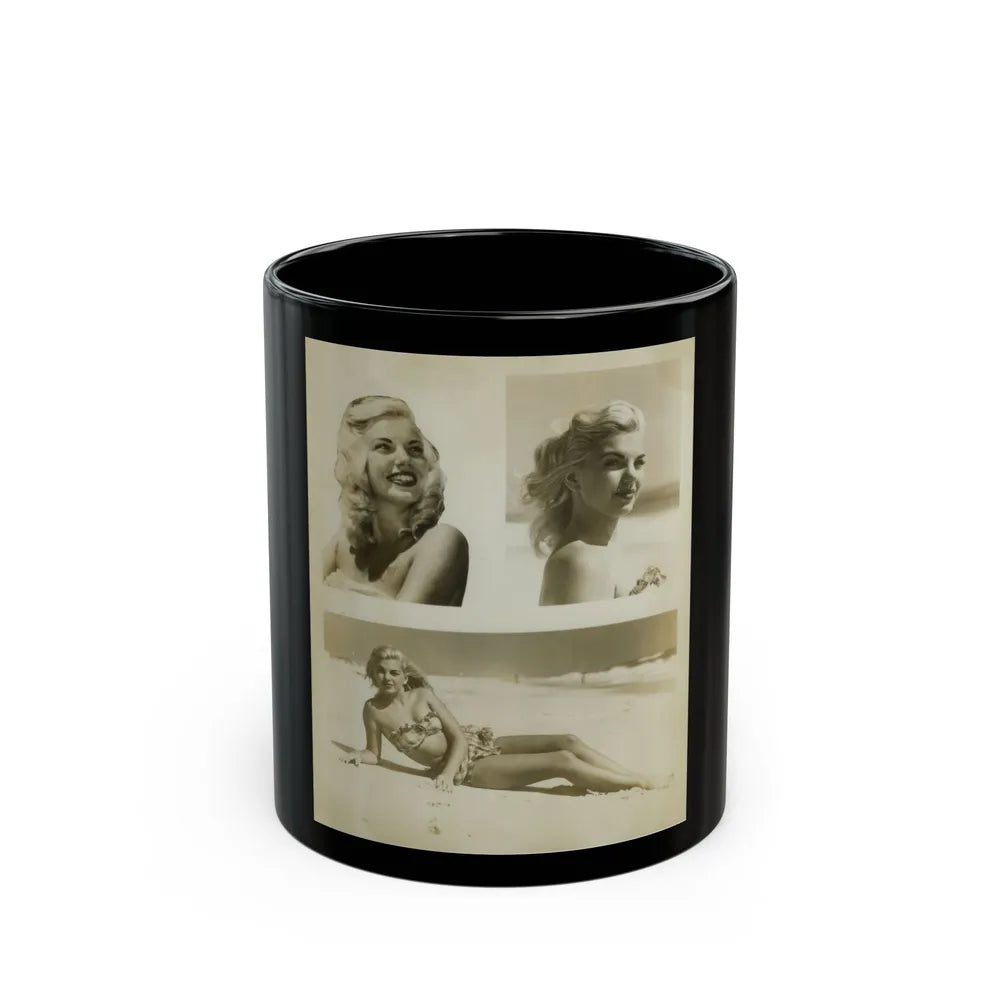 Barbara Nichols #233 (Vintage Female Icon) Black Coffee Mug-11oz-Go Mug Yourself