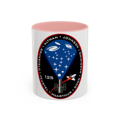 STS 125 (NASA) Accent Coffee Mug-11oz-Pink-Go Mug Yourself