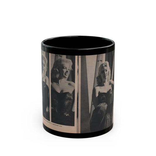 Jayne Mansfield #298 - JAYNE Pocket Magazine Pages 40 & 41 (Vintage Female Icon) Black Coffee Mug-11oz-Go Mug Yourself