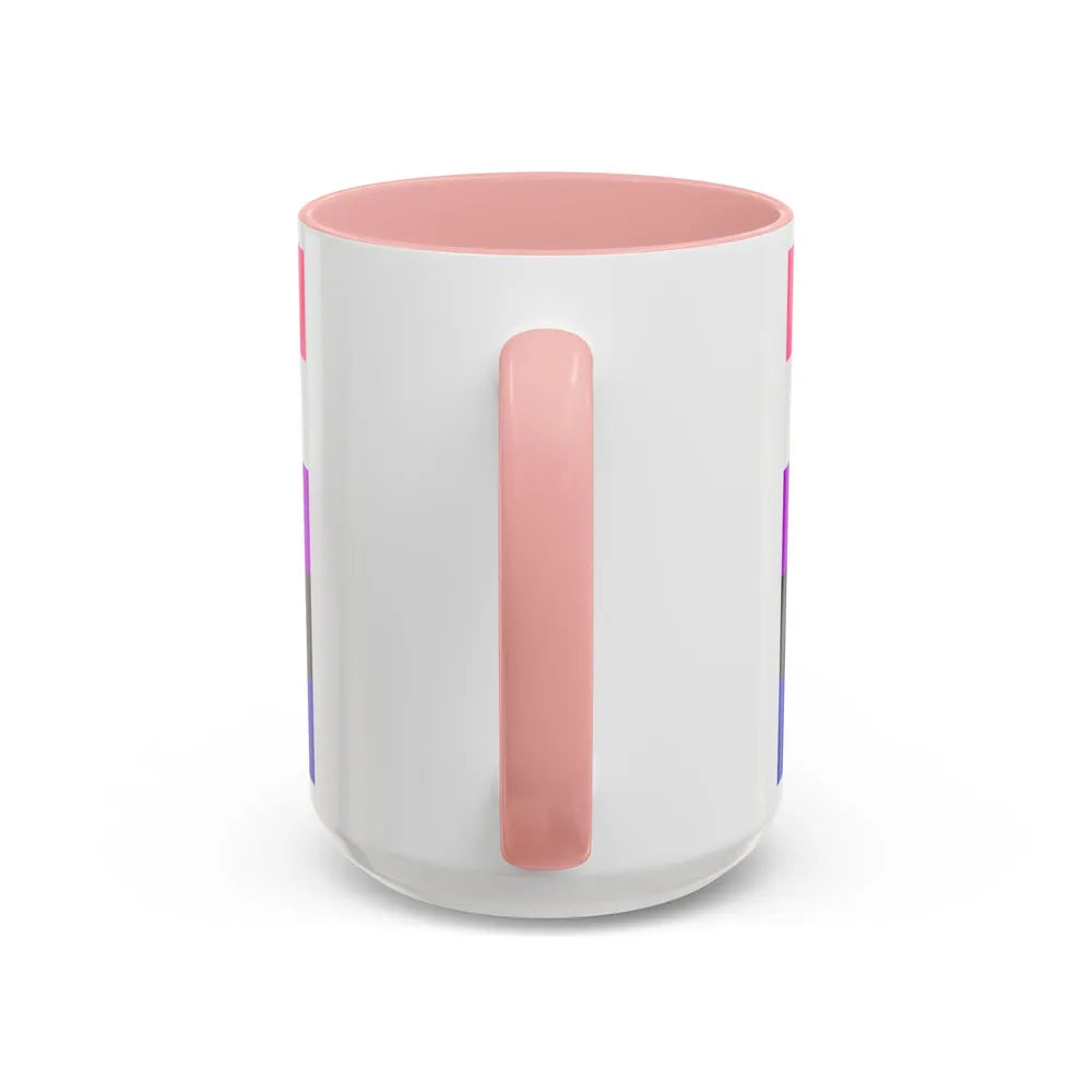 Genderfluidity Pride Flag - Accent Coffee Mug-Go Mug Yourself