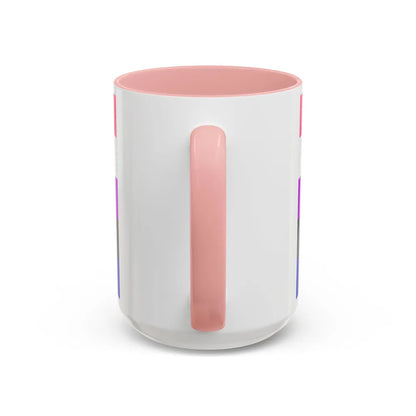 Genderfluidity Pride Flag - Accent Coffee Mug-Go Mug Yourself