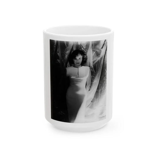 Paulette Goddard #39 (Vintage Female Icon) White Coffee Mug-15oz-Go Mug Yourself