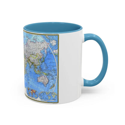 World Map (1981) (Map) Accent Coffee Mug-Go Mug Yourself