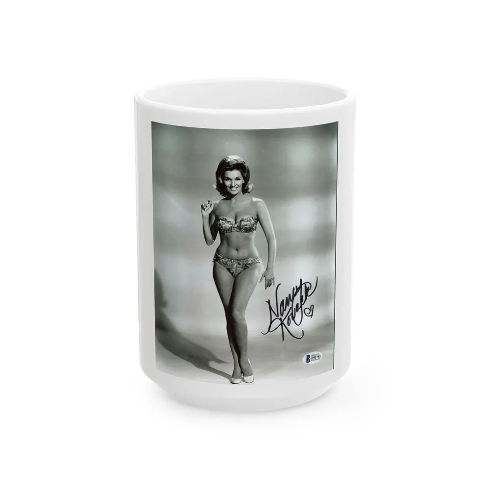 Nancy Kovack #031 (Vintage Female Icon) White Coffee Mug-15oz-Go Mug Yourself