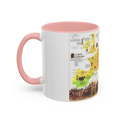 Europe - Celtic (1977) (Map) Accent Coffee Mug-Go Mug Yourself