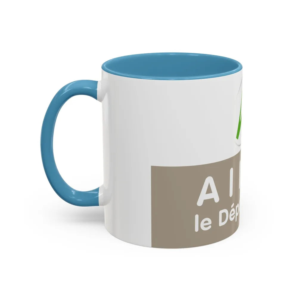 Flag of Allier France - Accent Coffee Mug-Go Mug Yourself