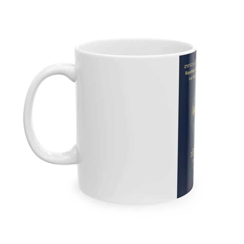 Laos Passport - White Coffee Mug-Go Mug Yourself