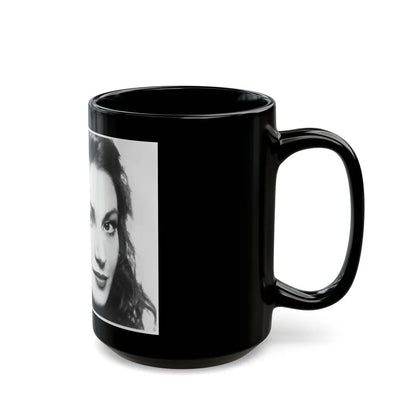 Jane Seymour #23 (Vintage Female Icon) Black Coffee Mug-Go Mug Yourself