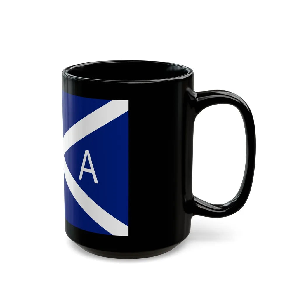 Flag of National Scottish Antarctic Expedition - Black Coffee Mug-Go Mug Yourself