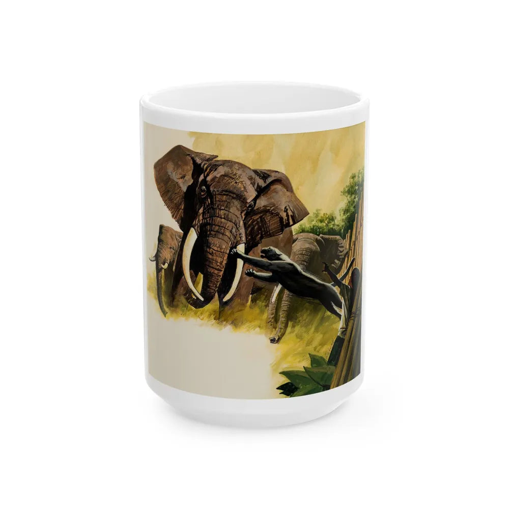 Disney Magazine Illustration (Walt Disney, c. 1970s) - White Coffee Mug-15oz-Go Mug Yourself